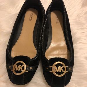 Quilted Velvet Michael Kors Flats